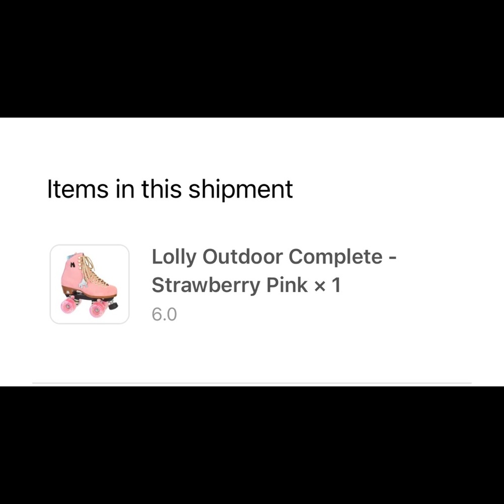 Moxi strawberry Lolly skates size 6